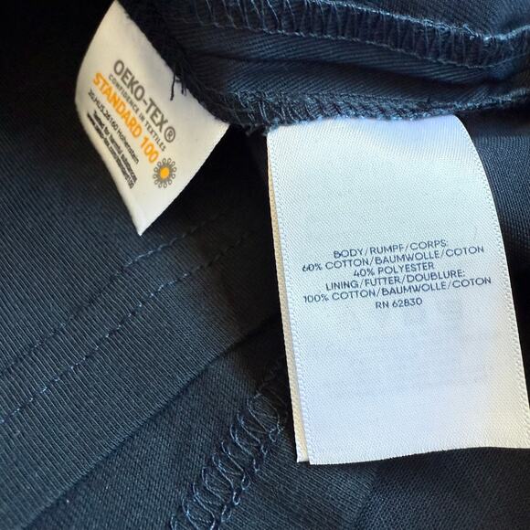 Lands End Girls Navy Chino Skort - Picture 6 of 8